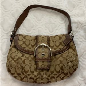 Coach signature shoulder purse